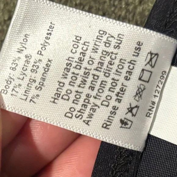 Black Triangle Bikini Top - Picture 7 of 8